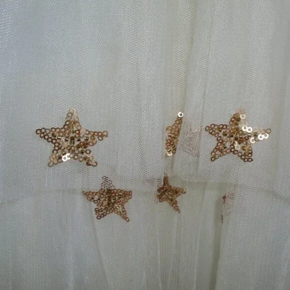 NWT Altar’d State Stars Tulle Tiered Ruffle Midi Fellyn Ballerina Skirt Sz M - Picture 9 of 15